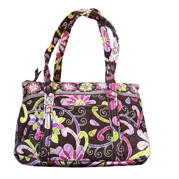 Vera Bradley Retired Morgan Purple Punch Shoulder Bag - Picture 1 of 6